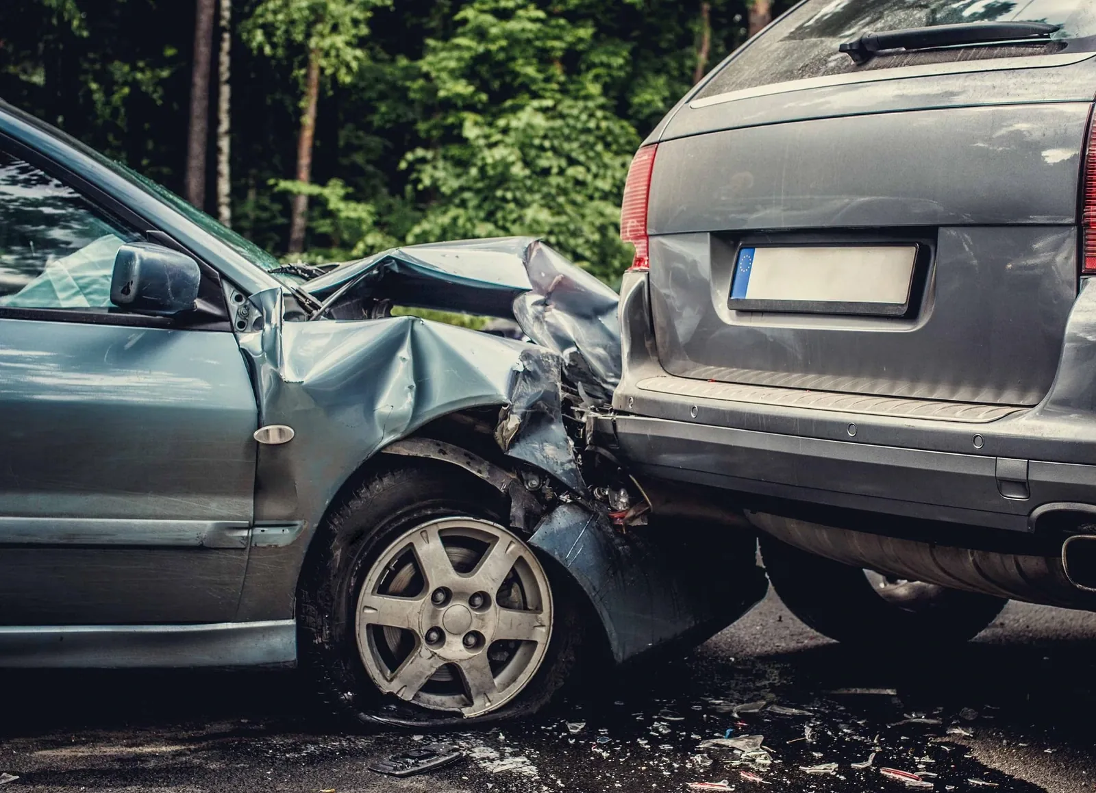 A collision that caused fractures