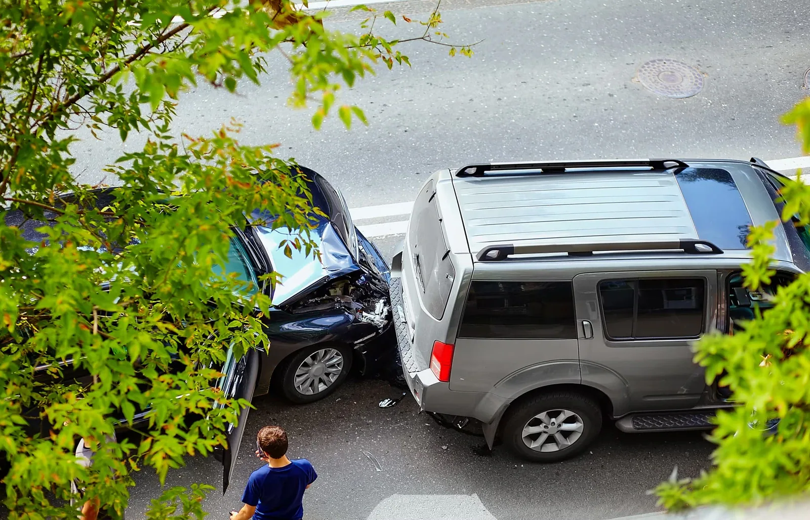 A rideshare vehicle picking up a passenger in Vancouver