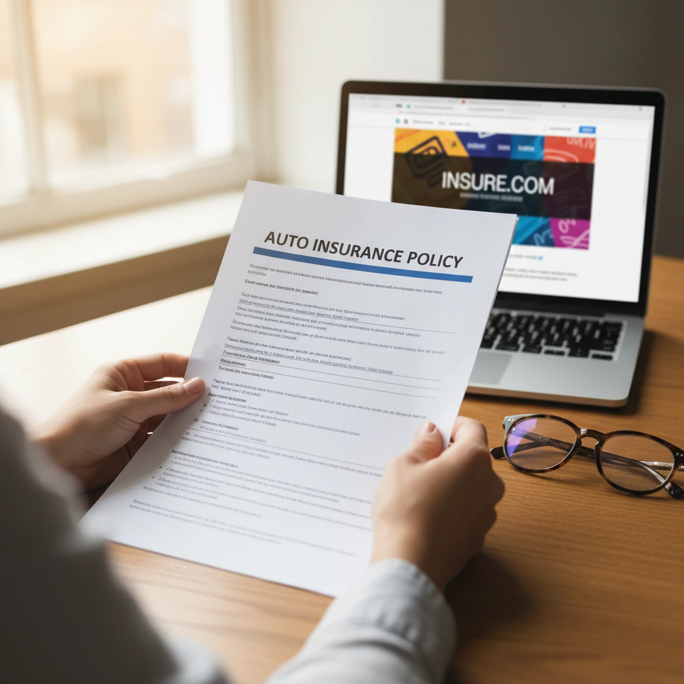 Reviewing an auto insurance policy for PIP coverage