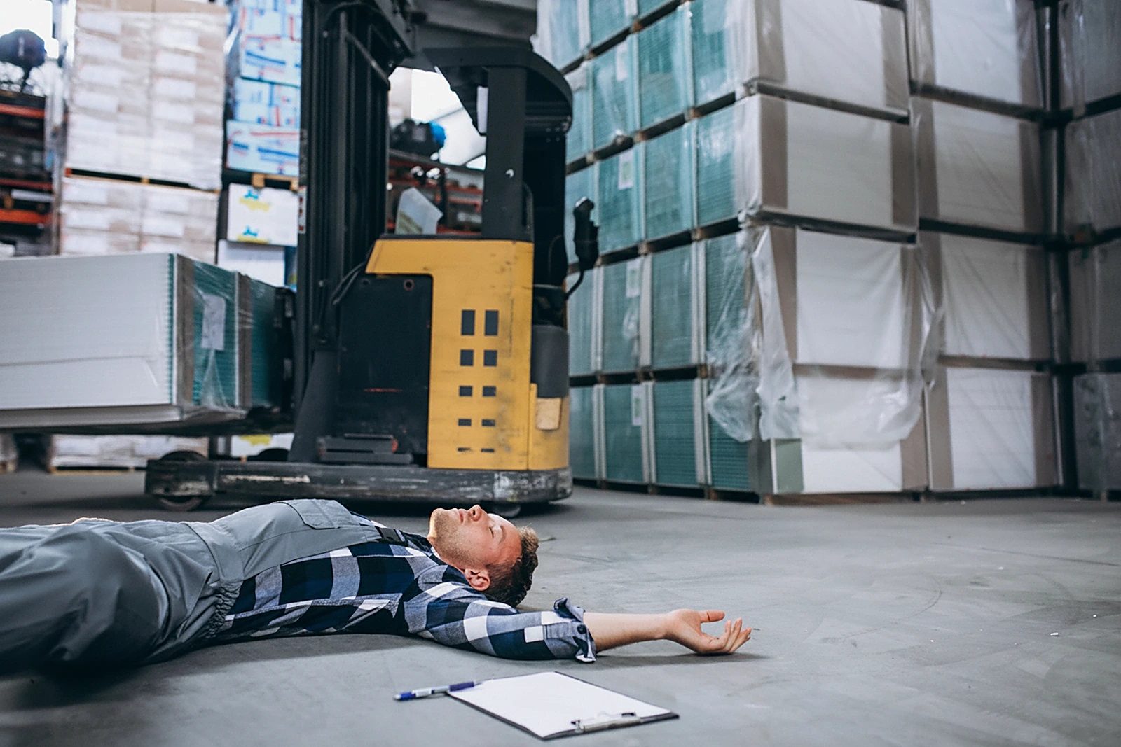 Photographing a hazard after a fall