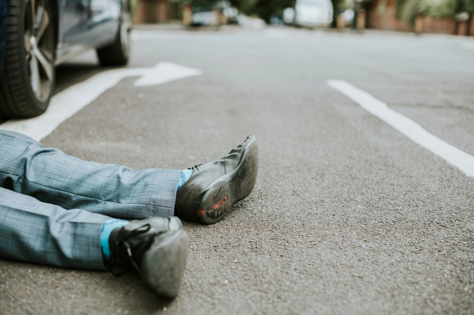 An attorney reviewing a slip and fall claim